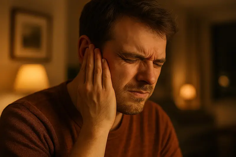 man met tinnitus en overduidelijke klachten